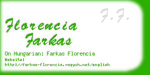 florencia farkas business card